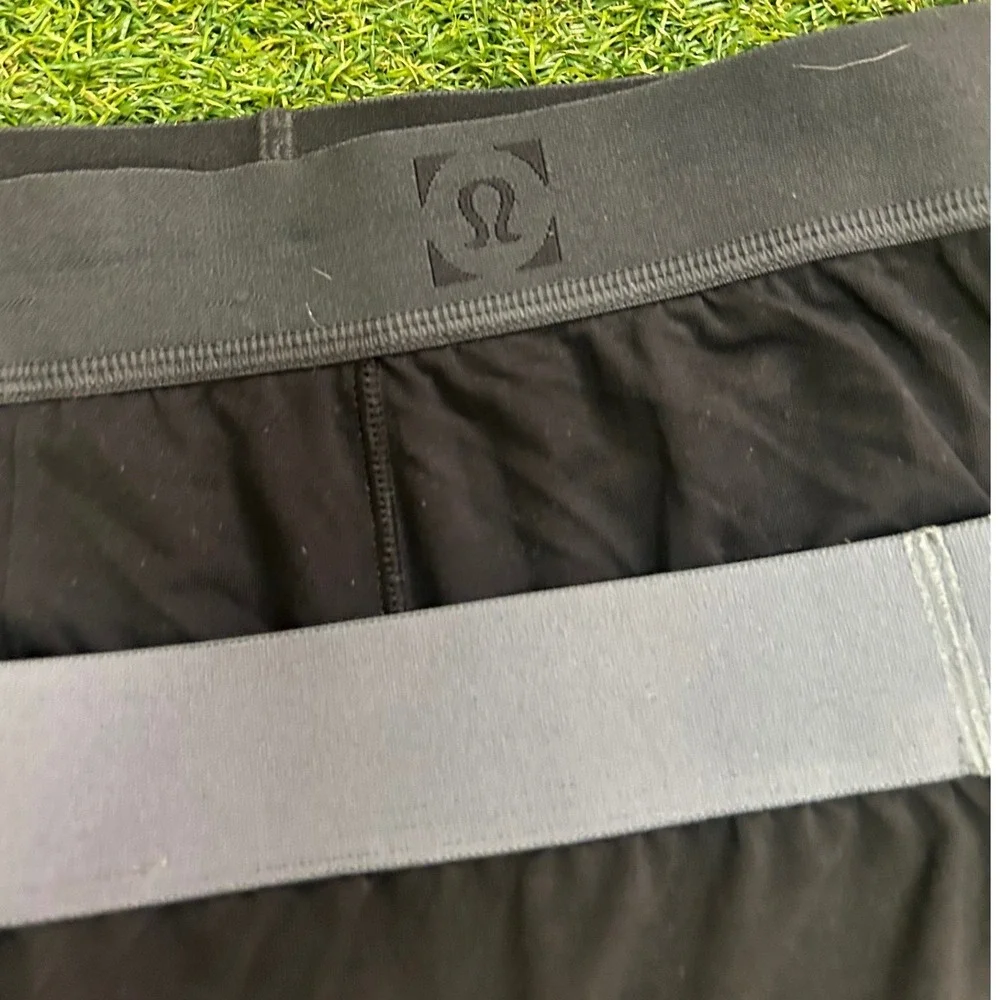 Lululemon Mens Always in Motion Boxer 5 2 Pack Black Grey Size M